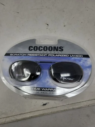 COCOONS Clip-on Sunglasses Over Eyeglasses Brown Polarized Adjustable Bridge (s