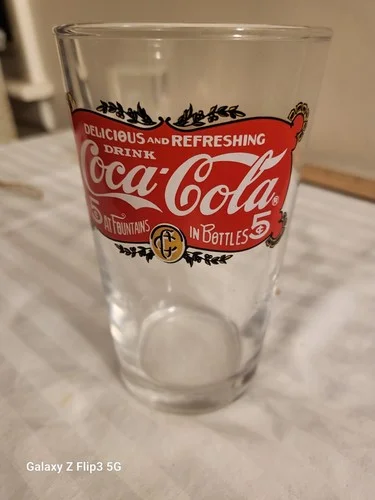 Coke Coca Cola Glass Collectible Drinking Glass Vintage Style