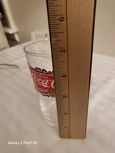 Coke Coca Cola Glass Collectible Drinking Glass Vintage Style 2