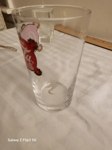 Coke Coca Cola Glass Collectible Drinking Glass Vintage Style 4