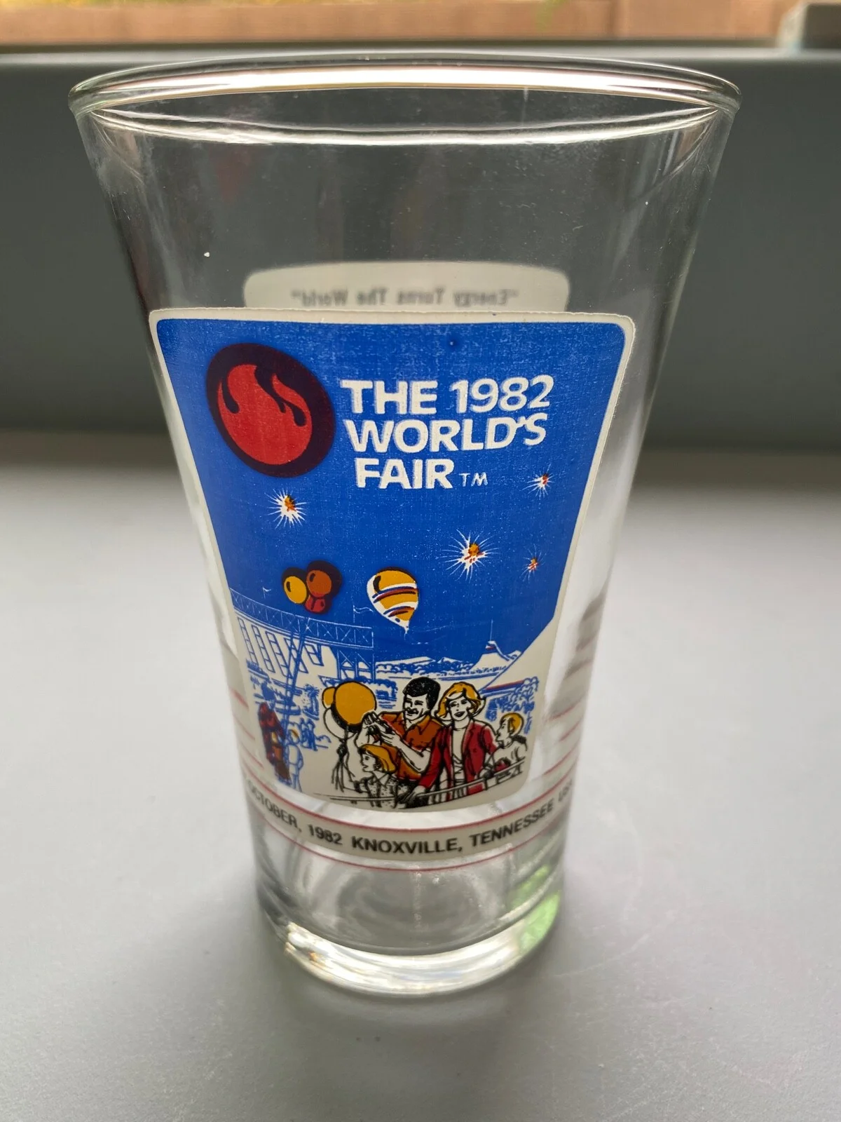 Coke Glass WORLDS FAIR Coca-Cola 1982 McDonalds Cup Knoxville, TN Commemorative