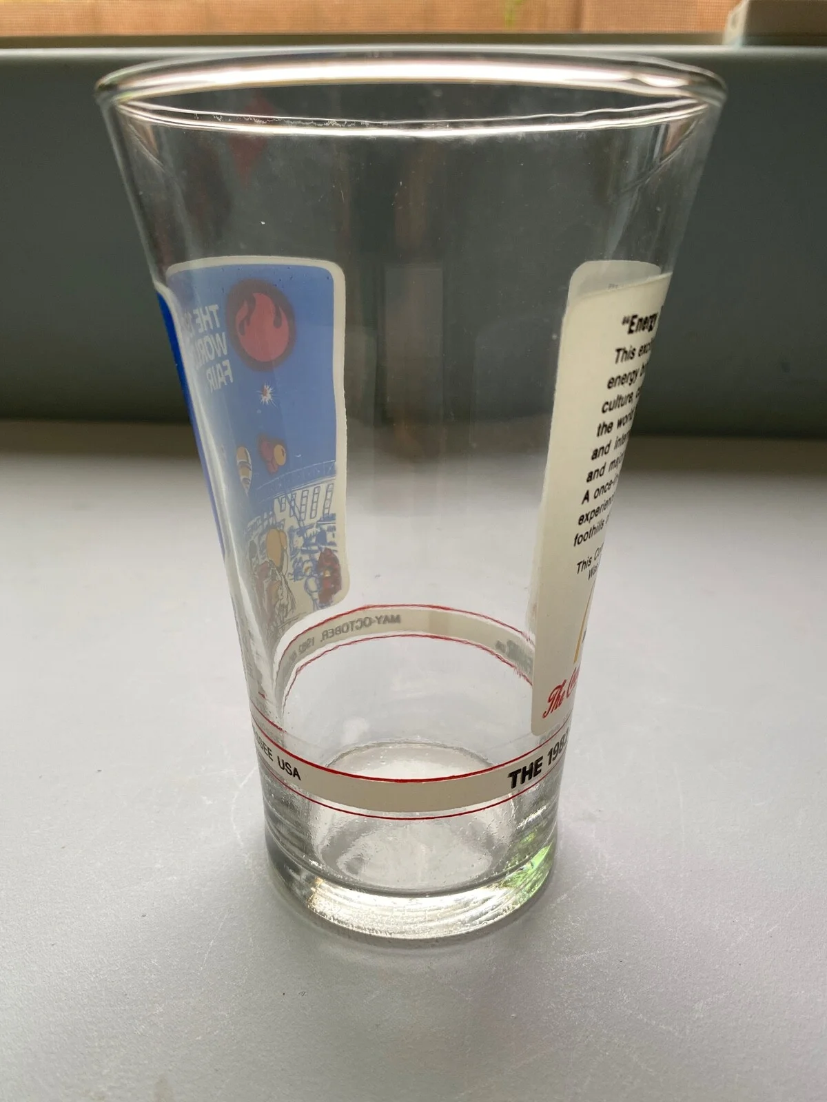 Coke Glass WORLDS FAIR Coca-Cola 1982 McDonalds Cup Knoxville, TN Commemorative 2