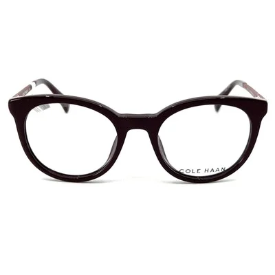 Cole Haan CH5002 604 Oxblood Round Womens Full Rim Eyeglasses 49-19-135