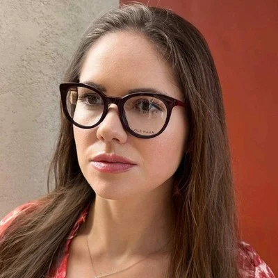 Cole Haan CH5002 604 Oxblood Round Womens Full Rim Eyeglasses 49-19-135 3