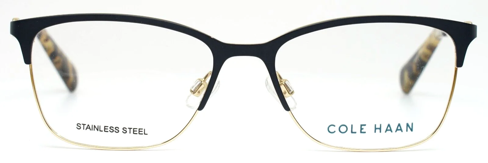 COLE HAAN CH5009 414 Navy Womens Cat Eye Full Rim Eyeglasses 51-16-135 B:36 2