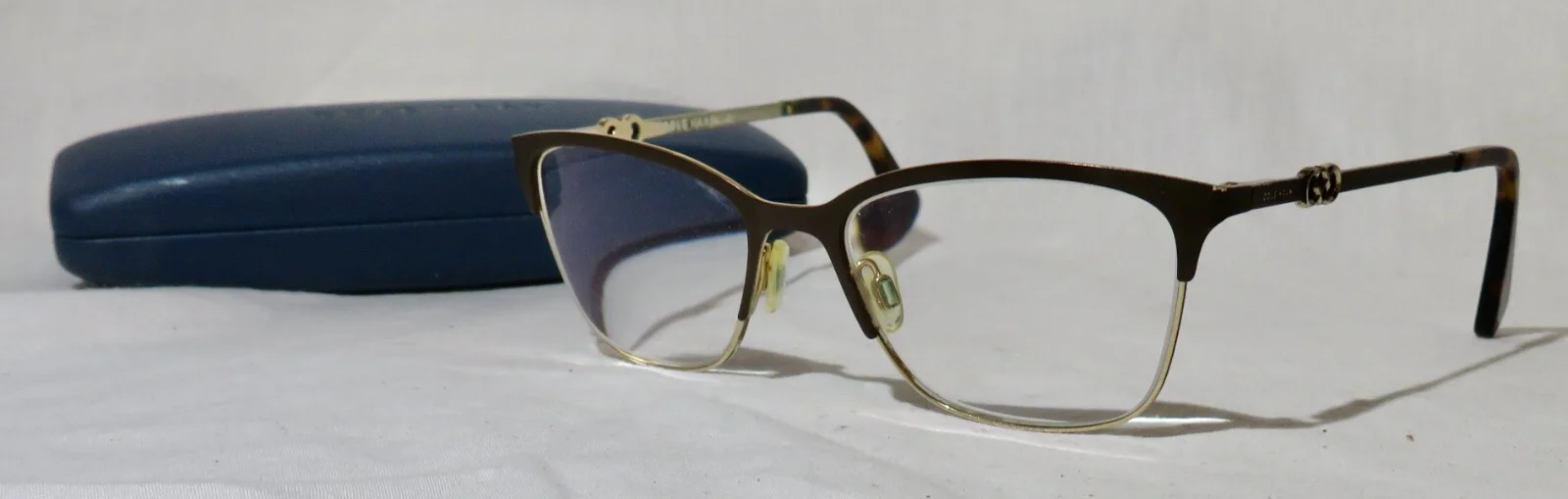 Cole Haan CH5009 Eyeglass frame 51-16-135 Brown metal w/ Gold Eyewear glasses