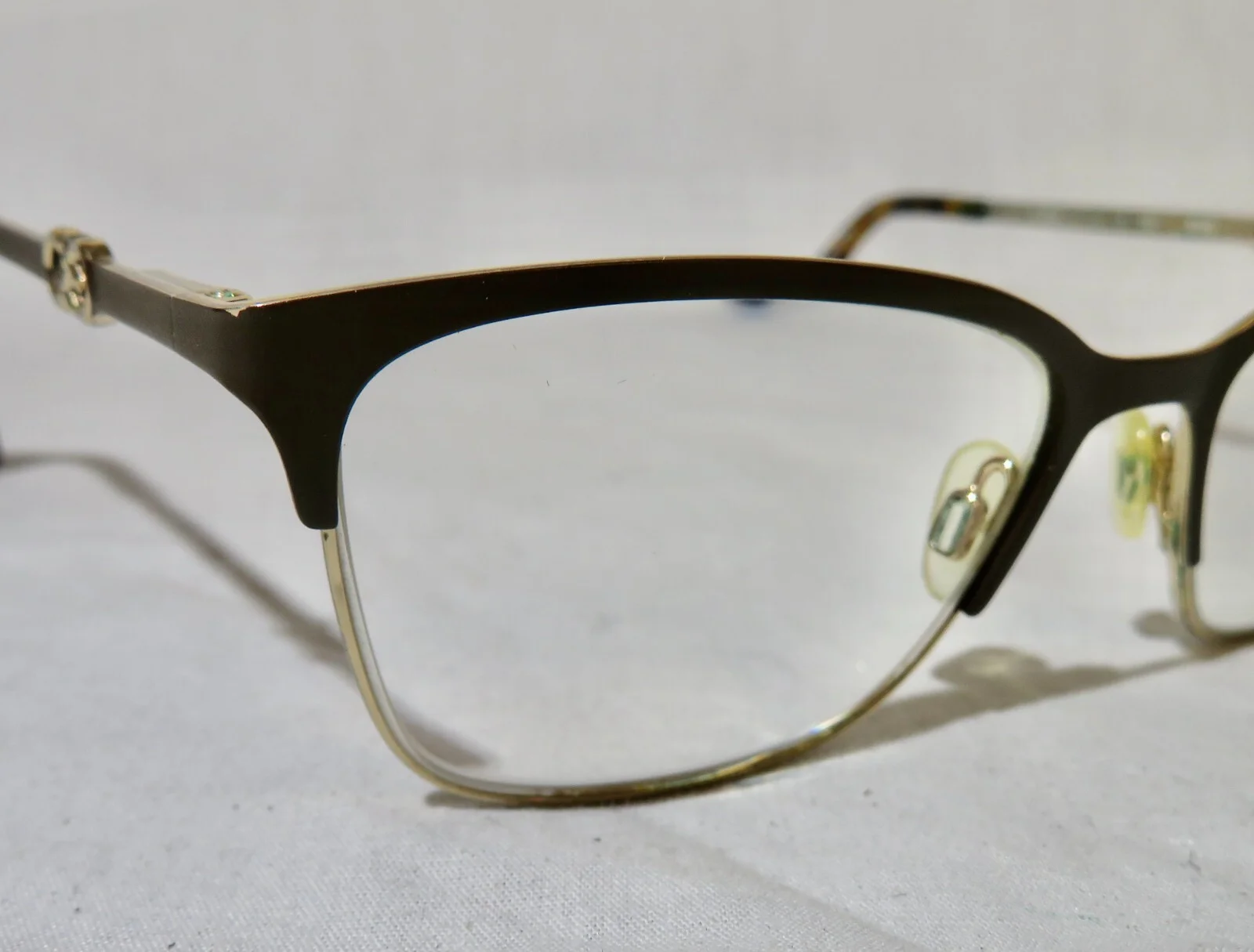 Cole Haan CH5009 Eyeglass frame 51-16-135 Brown metal w/ Gold Eyewear glasses 3