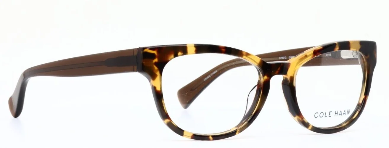 COLE HAAN CH5012 247 Blonde Tortoise Womens Cat Eye Eyeglasses 51-17-135 B:35 4