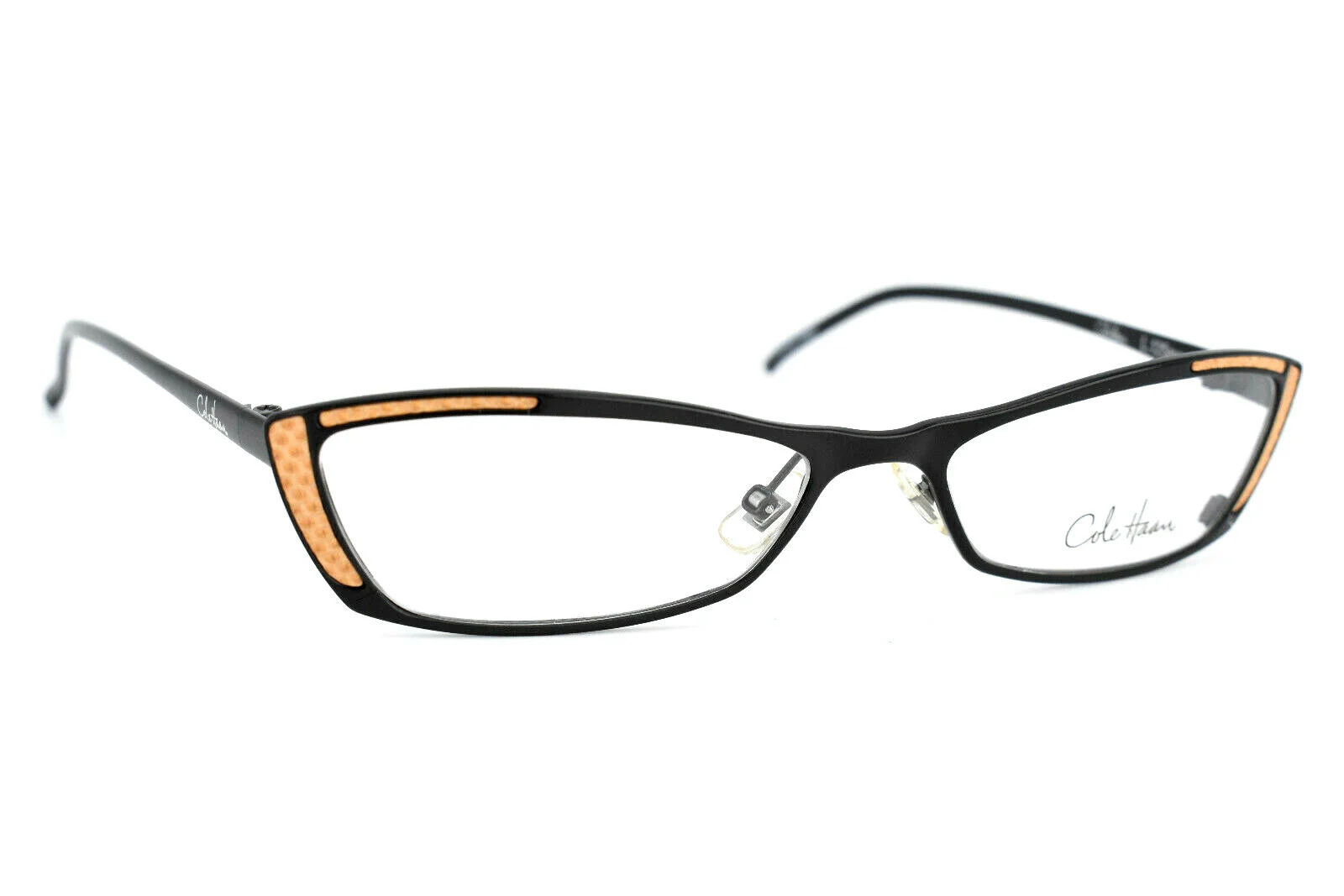 Cole Haan Eyeglasses Frame CH916 Black Full Rim Women Italy 51[]16 125 #3844 1