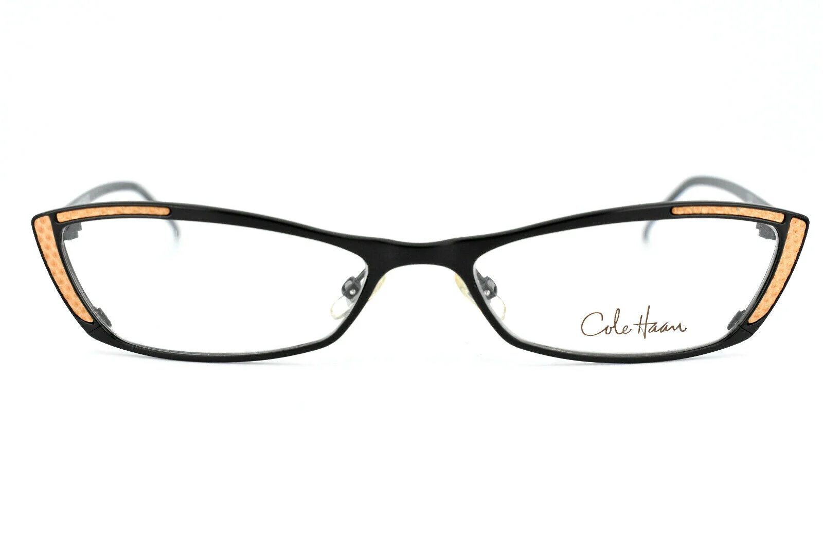 Cole Haan Eyeglasses Frame CH916 Black Full Rim Women Italy 51[]16 125 #3844 3