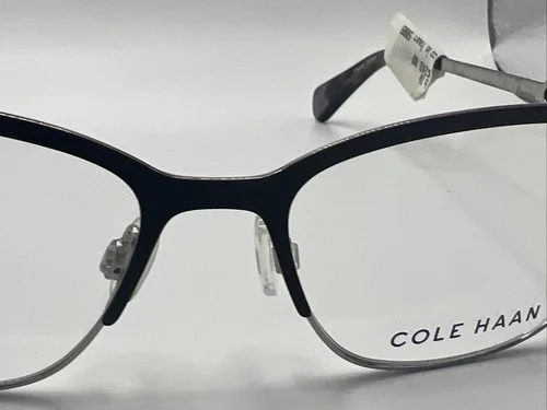 Cole HAAN Stainless Steel CH5009 Black 135 51/16 Eyeglass Frames EC20 3
