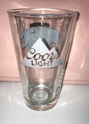 Collectible Coors Lights Sponsored NBA Orlando Magic Pint Glass 2