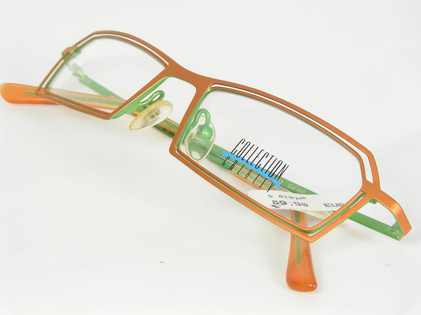 Collection Creativ 1003 680 ORANGE /GREEN UNIQUE EYEGLASSES GLASSES 48-17-135mm 4