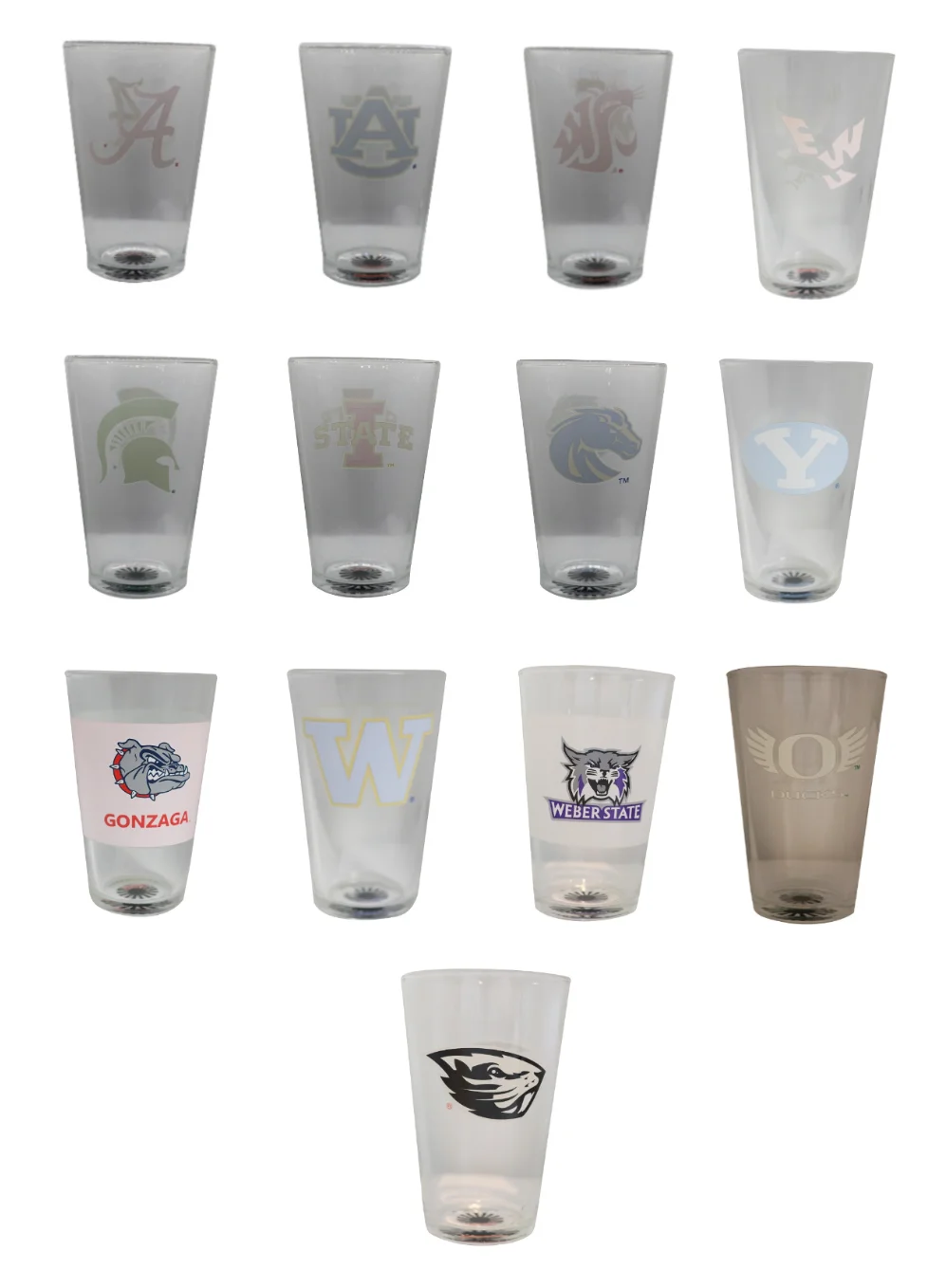 Color Changing! NCAA Team Heat Sensitive Pint Glass (Multiple Schools Available) 2