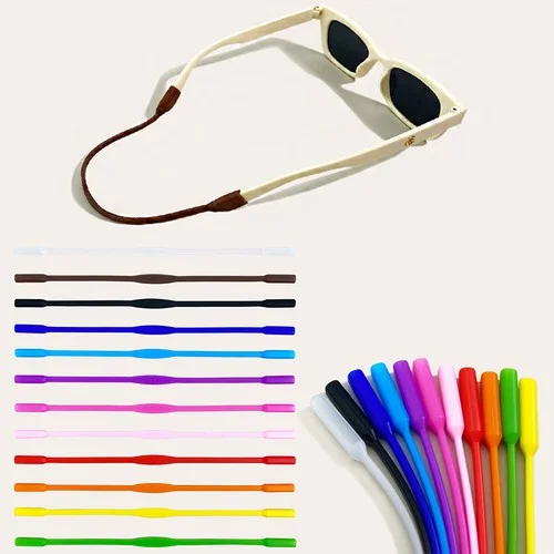 Coloured Sports Glasses Rope Sunglasses String Ropes Silicone Glasses Chain DIY