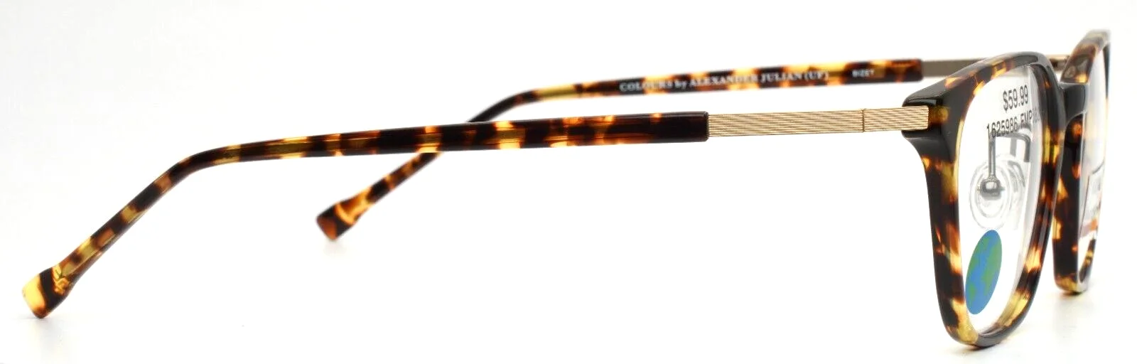 COLOURS by Alexander Julian Bizet Tortoise Womens Square Eyeglasses 52-19-150 4