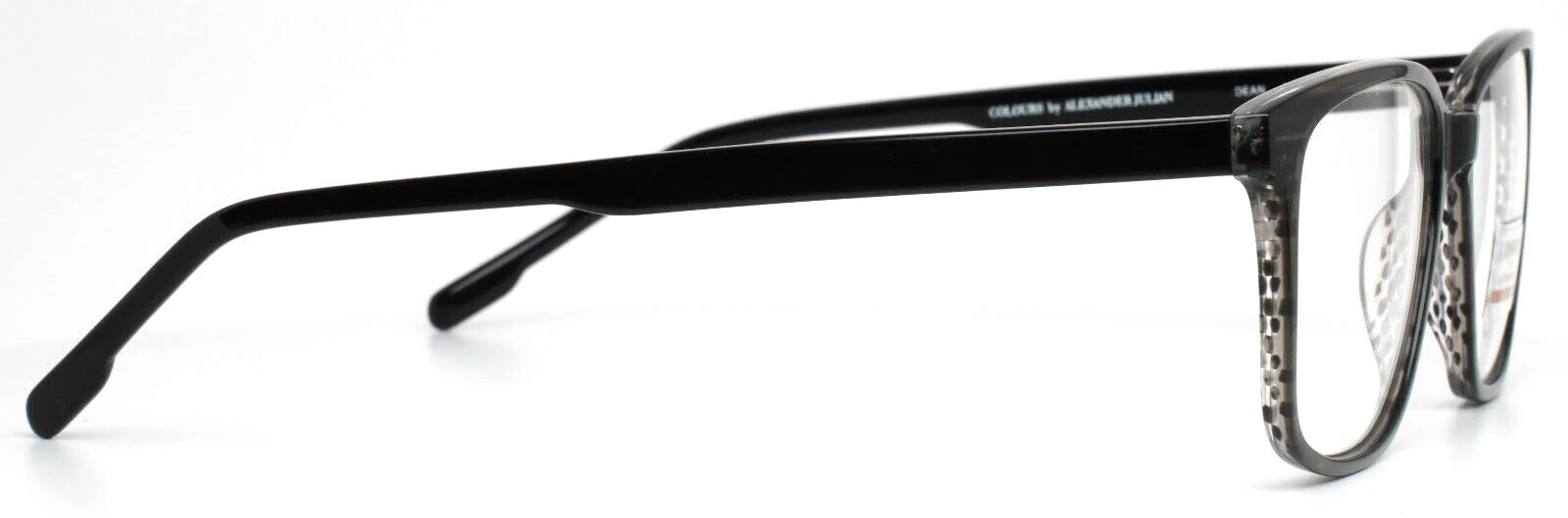 COLOURS by Alexander Julian Dean Grey Mens Square Eyeglasses 53-16-145 B:40 4