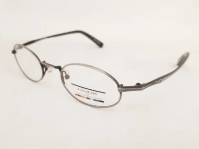 COLOURS by ALEXANDER JULIAN JOPLIN eyeglasses Cashmere Antique Silver 47mm Oval