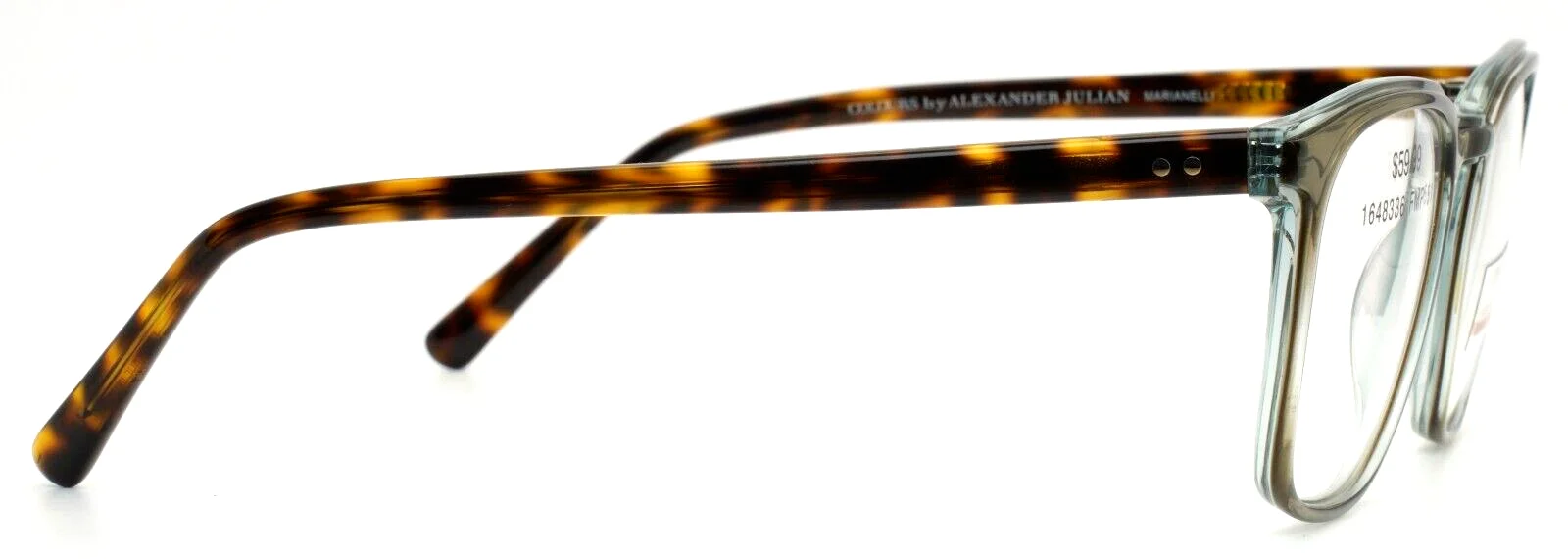 COLOURS by Alexander Julian Marianelli Olive Womens Square Eyeglasses 51-19-145 4