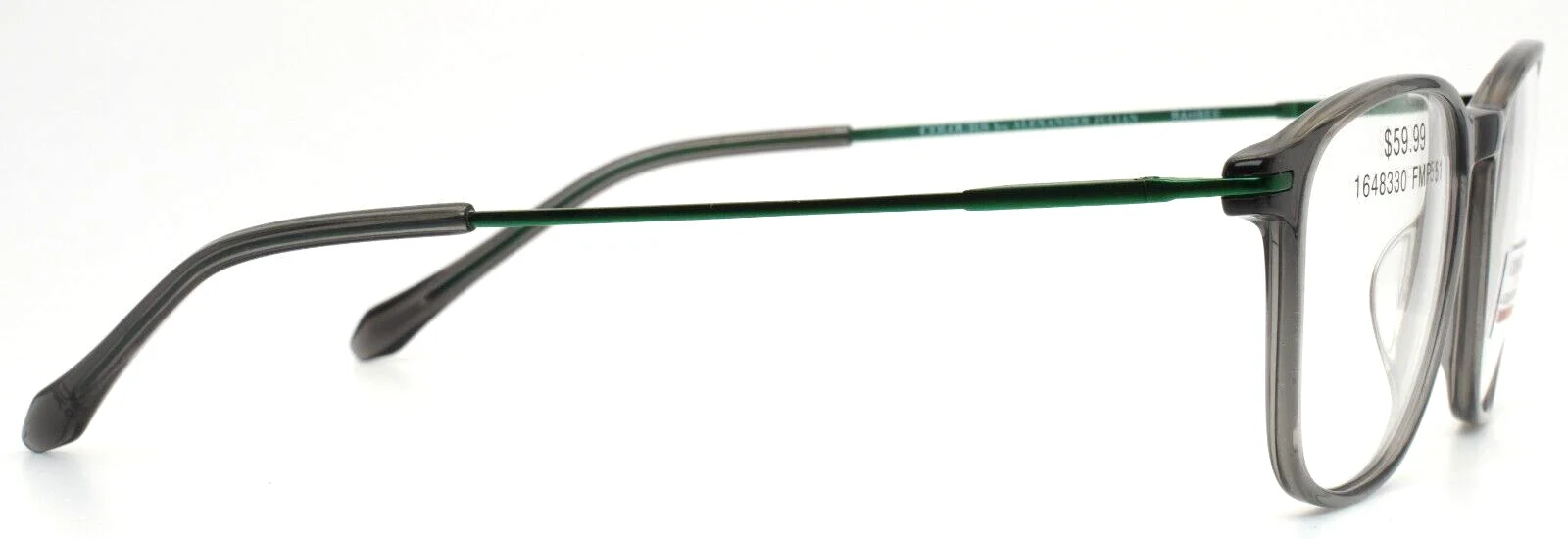 COLOURS by Alexander Julian Rahbee Grey Mens Square Eyeglasses 51-17-140 B:41 4