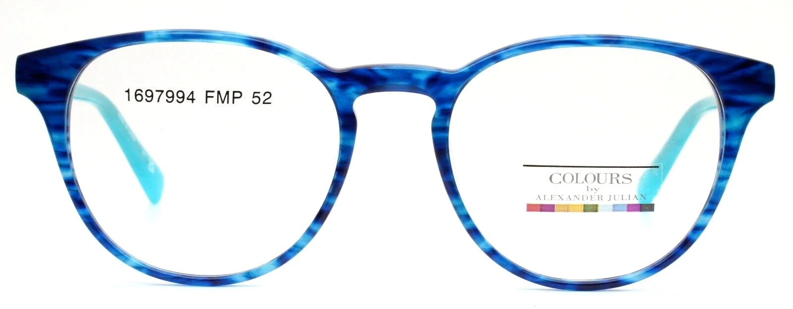 COLOURS by Alexander Julian Waleed Blue Womens Round Eyeglasses 52-19-145 B:45 3