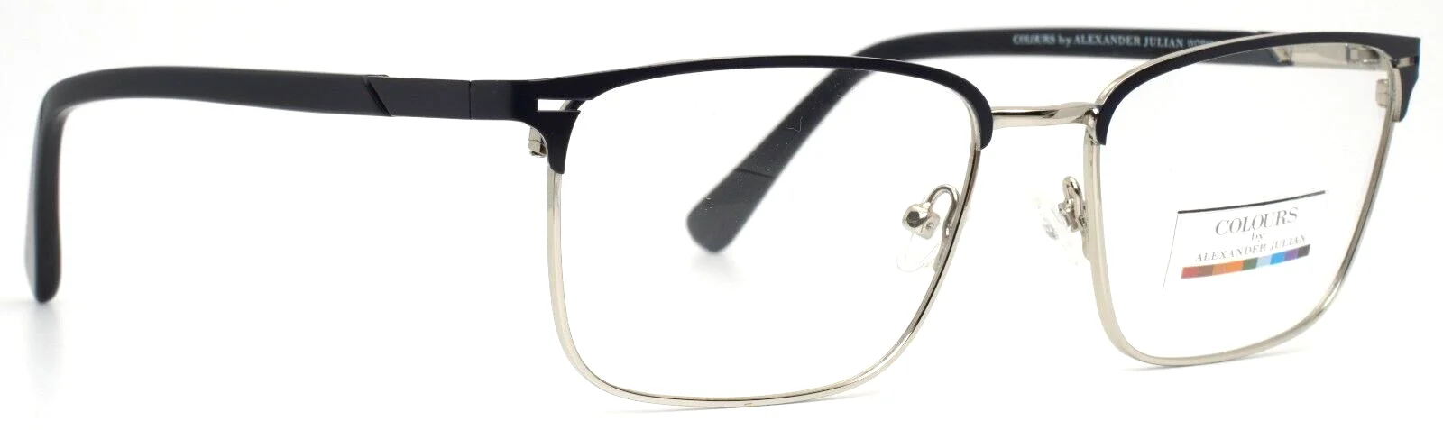 COLOURS by Alexander Julian Workman Blue Mens Rectangle Eyeglasses 54-18-140 3