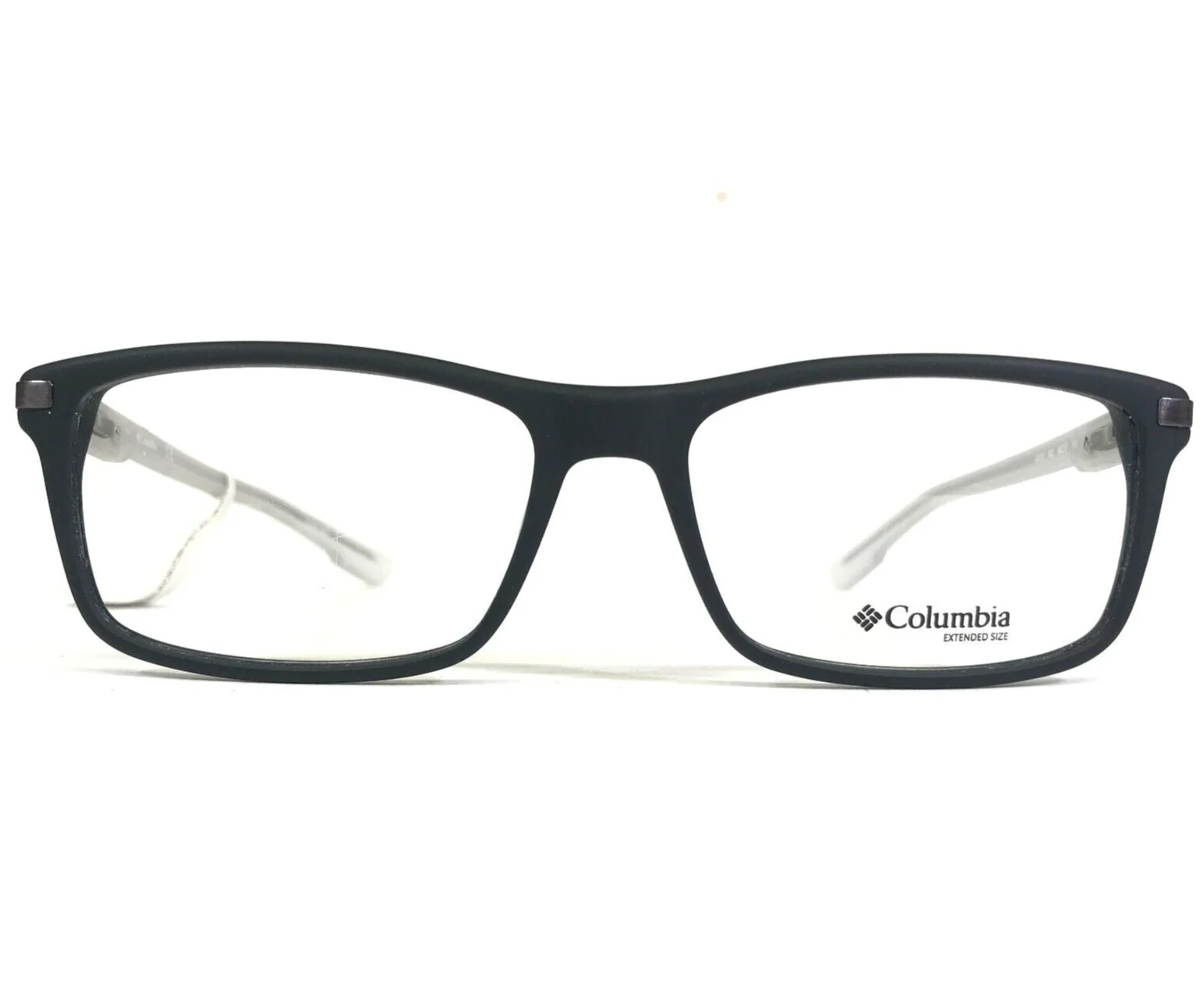 Columbia Eyeglasses Frames C8010 002 Black Clear Extra Large Wide Fit 62-17-150 2