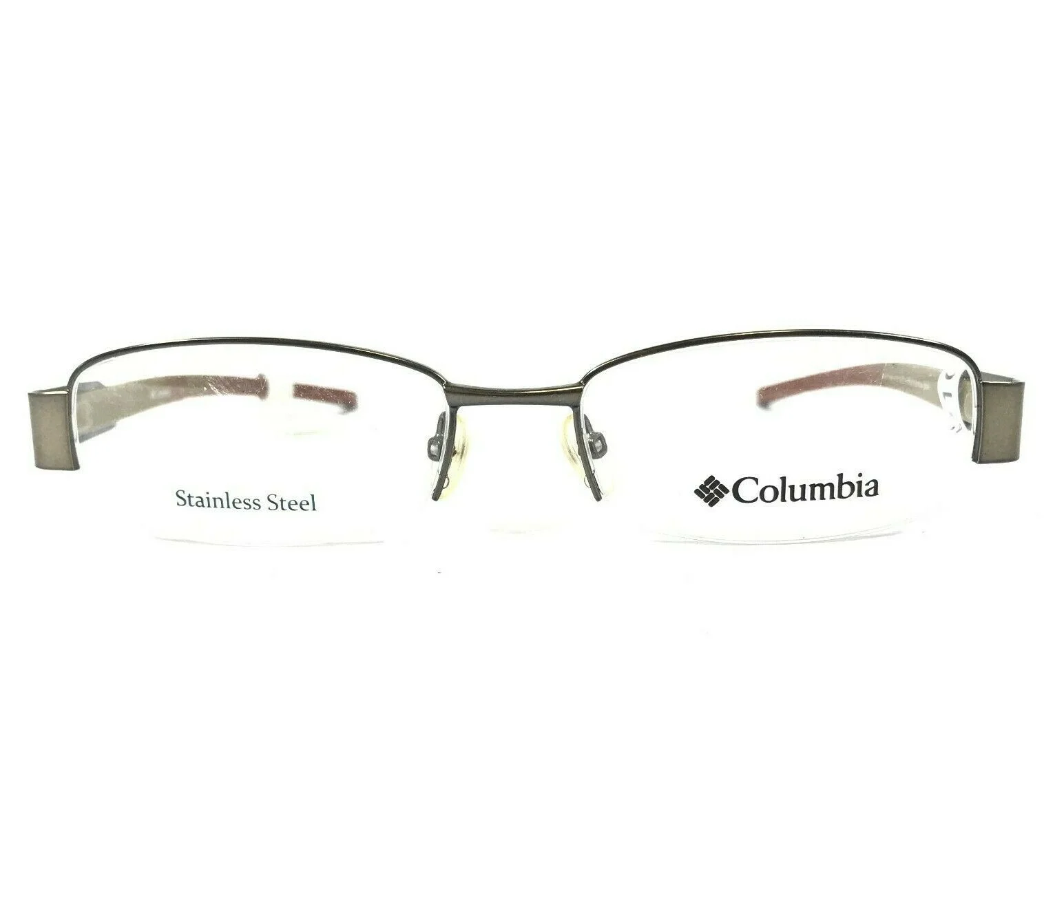 Columbia SOUTH PEAK C03 Eyeglasses Frames Brown Gray Round 52-17-135 2