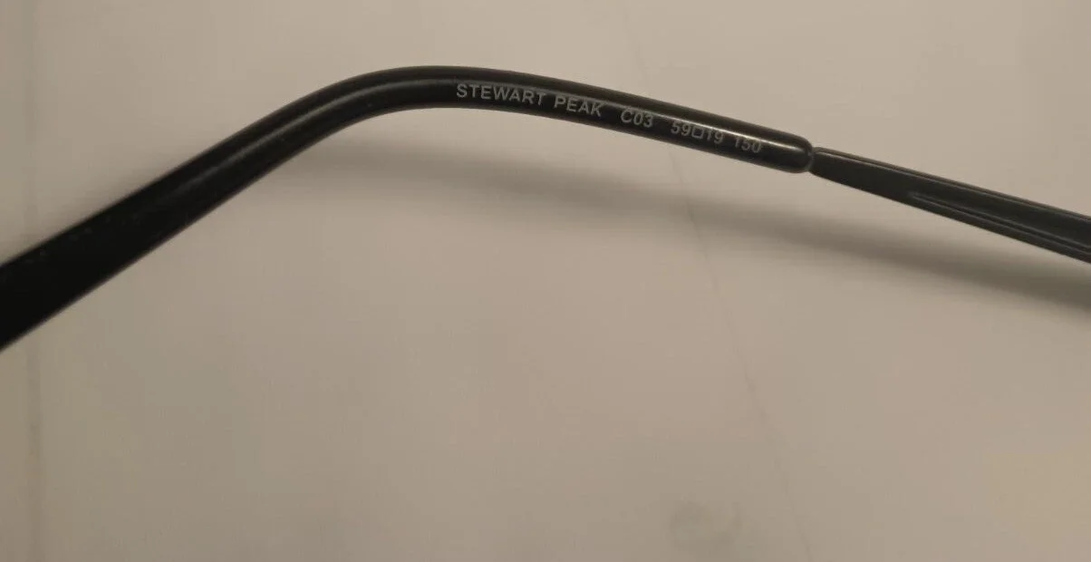 COLUMBIA STEWART PEAK C03 BLACK 59-19-150 NEW WITH TAGS OPTICAL FRAME #206 4