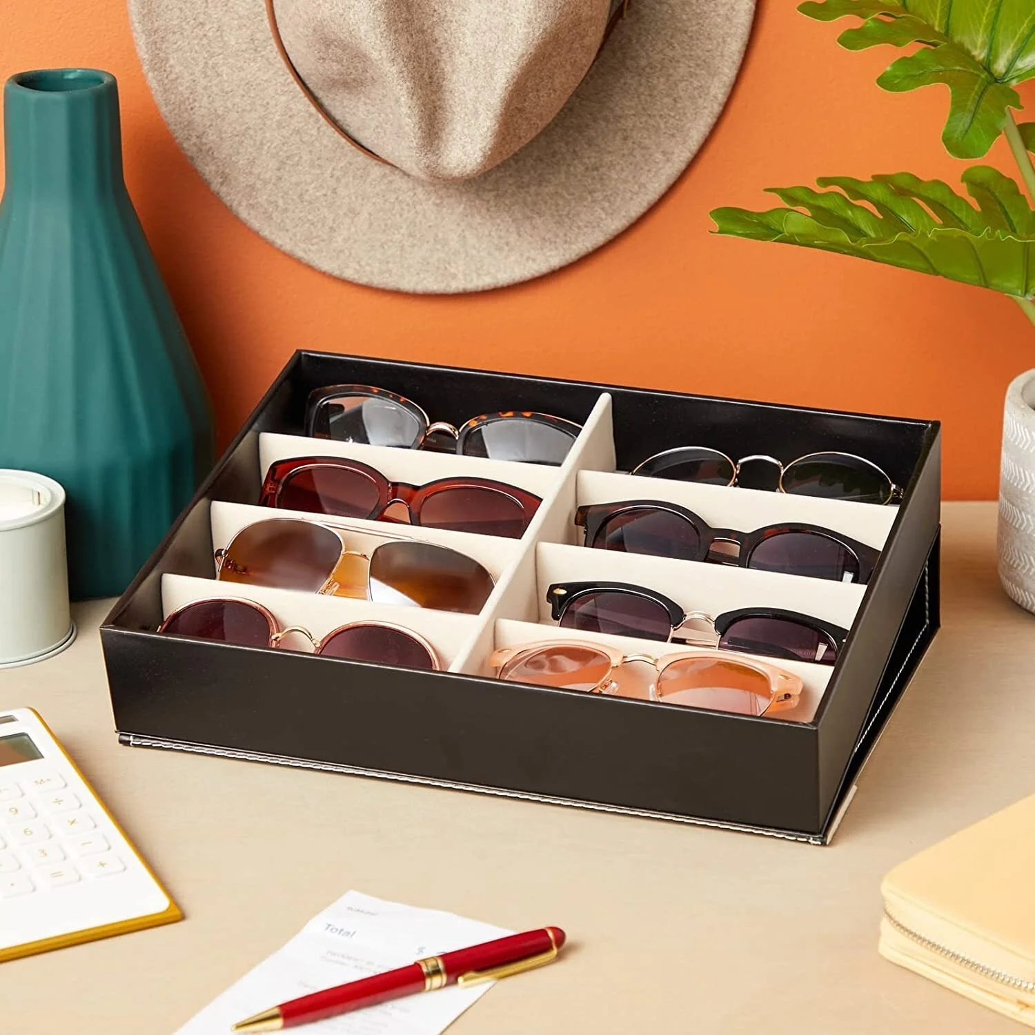 Commercial Tough Sunglasses Display Case for Retail - 8 Slots - 12.6 x 9.8 in 4