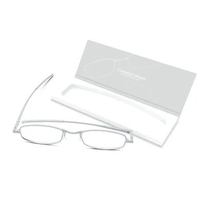 Compact Lenses Flat Folding-Reading Glasses-Frost +1.5