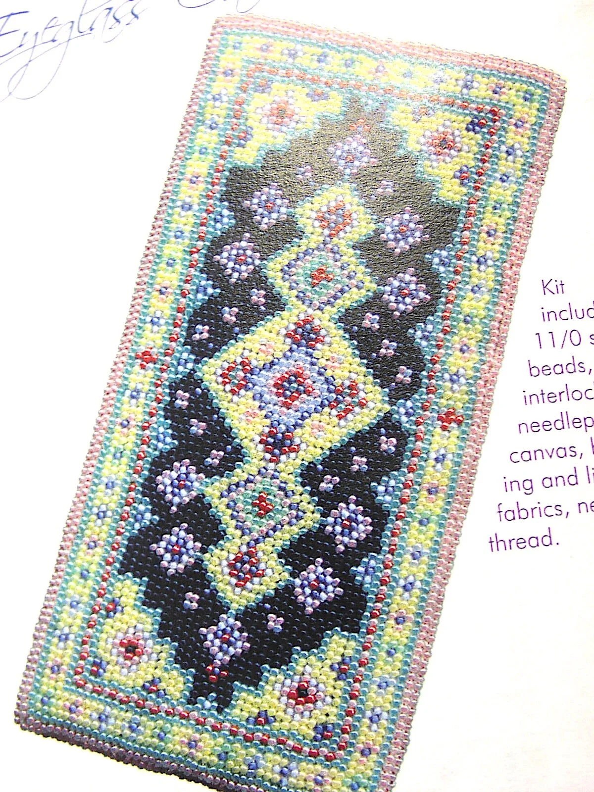 Complete Needlepoint Kit for Persian Rug Eyeglass Case Perfect For Mini 1:12