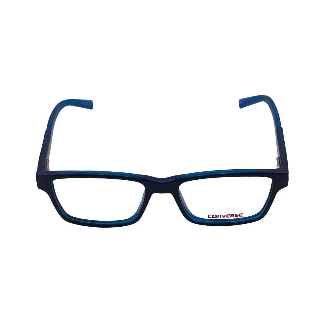 Converse Black / Blue Rectangle Kids Boys Eyeglasses Frames 48mm 15mm 130mm 3