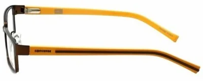 Converse Eyeglasses Frames For Kids Metal Rectangular K010 Brown 47-16-125 2
