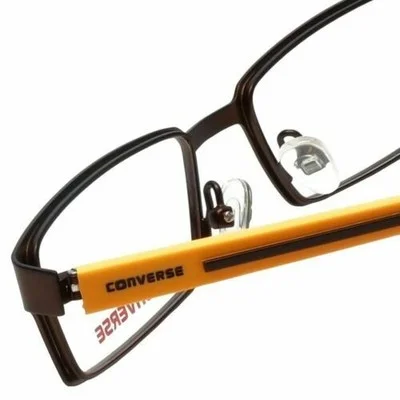 Converse Eyeglasses Frames For Kids Metal Rectangular K010 Brown 47-16-125 3