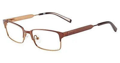 Converse Eyeglasses Frames For Kids Rectangular Metal with Demo Len Brown 46-130