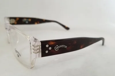CONVERSE Full View UF eyeglasses Frame Clear Tortoise 52mm Universal fit 3