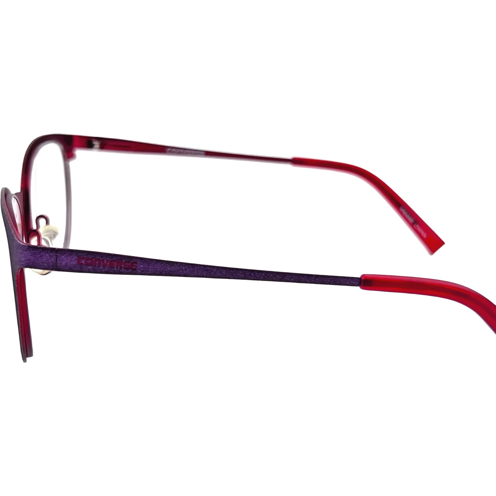 Converse K500 Kids Metal Eyeglass Frame Purple / Red 47-17 w/Case 3