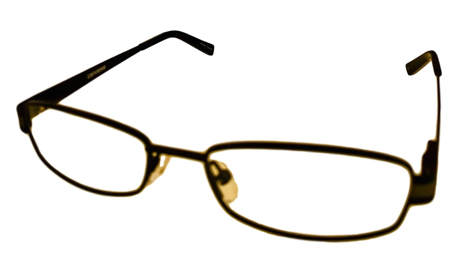 Converse Ophthalmic Eyeglass Mens Black Rectangle Metal Soundtrack. 51mm 1