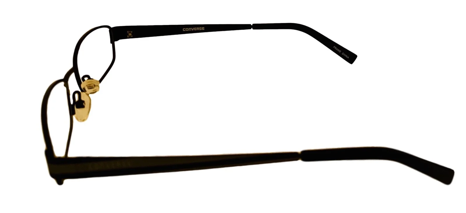 Converse Ophthalmic Eyeglass Mens Black Rectangle Metal Soundtrack. 51mm 3
