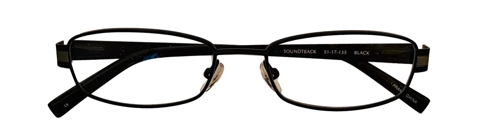 Converse Ophthalmic Eyeglass Mens Black Rectangle Metal Soundtrack. 51mm 4