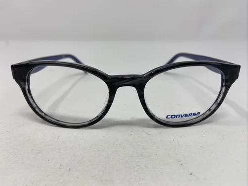 Converse Q014 UF BLACK STRIPE 48-18-140 Black/Blue Full Rim Eyeglasses Frame &11