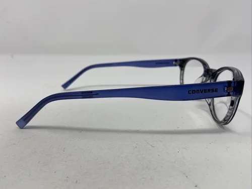 Converse Q014 UF BLACK STRIPE 48-18-140 Black/Blue Full Rim Eyeglasses Frame &11 4