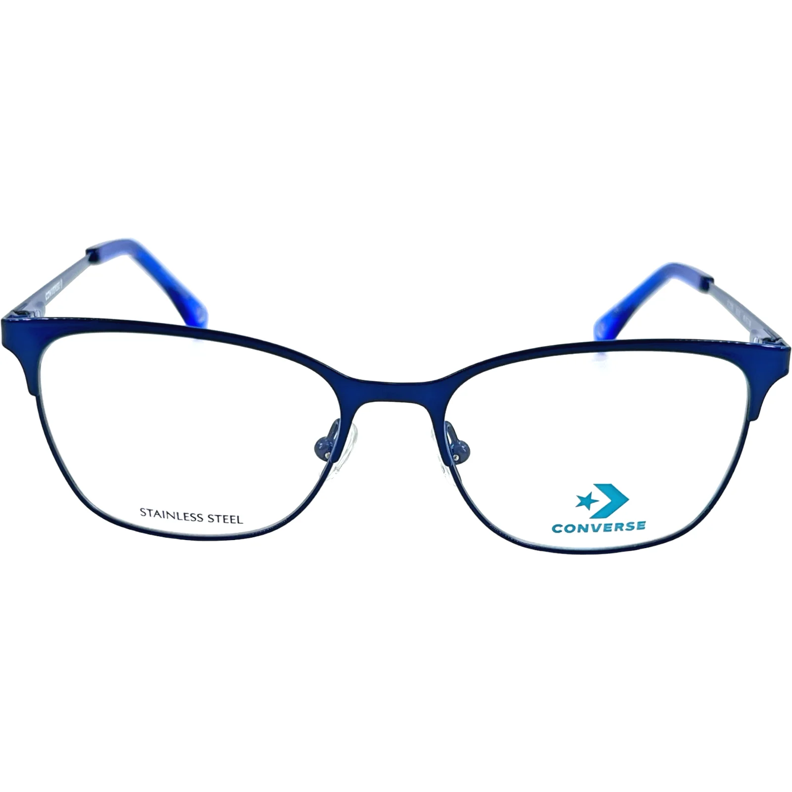Converse VCJ008 Kids Stainless Steel Metal Eyeglass Frame -Blue 48-15 w/Case 2