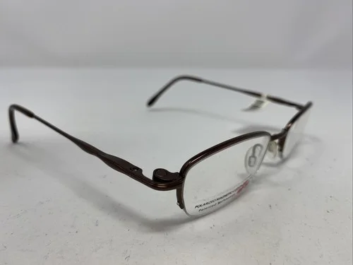 Cool Clip CC824 10 49-19-135 Brown Metal Half Rim Eyeglasses Frame /P98 3