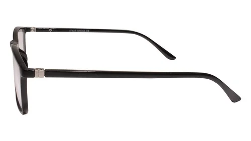 Cool Trendy Casual Slick Design Black Rectangle Clear Lens Glasses 3
