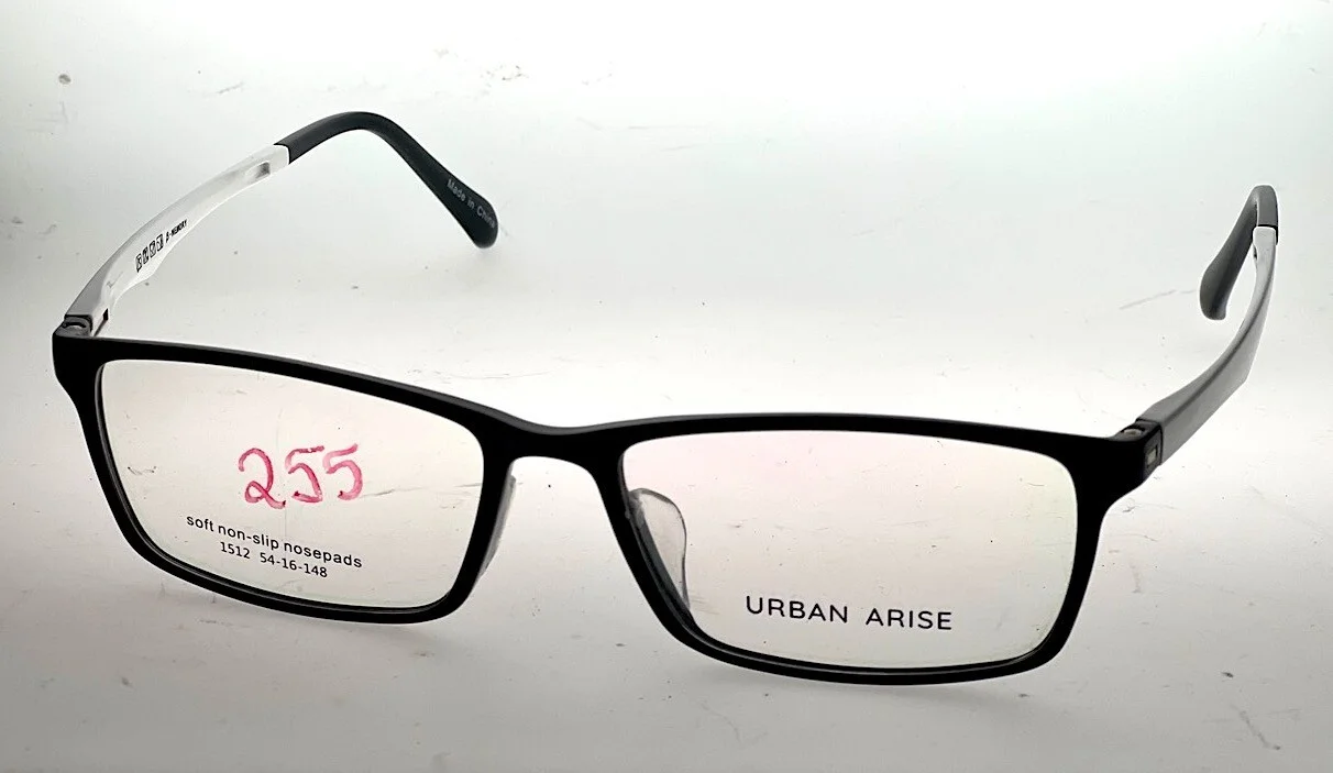 COOL! Two-Tone Black & White Urban Arise UA 1512 C5 Unisex Frames 54/16/148 #183