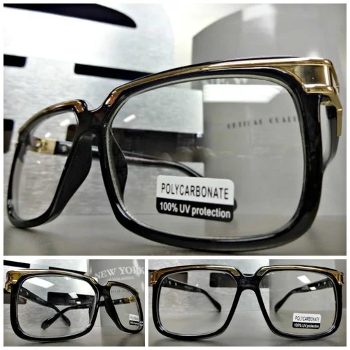 COOL VINTAGE OLD SCHOOL RETRO Style Clear Lens EYE GLASSES Hipster Nerd Smart