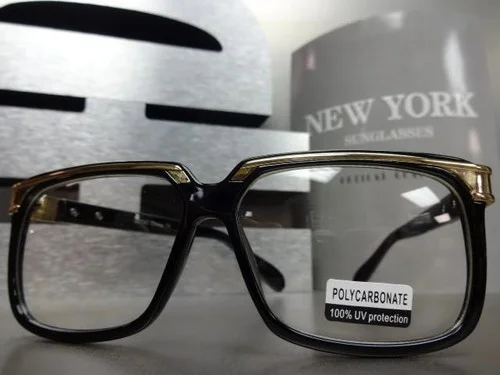 COOL VINTAGE OLD SCHOOL RETRO Style Clear Lens EYE GLASSES Hipster Nerd Smart 3