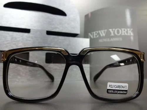COOL VINTAGE OLD SCHOOL RETRO Style Clear Lens EYE GLASSES Hipster Nerd Smart 4